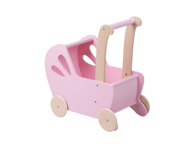 Moover Essential - Traditional Dolls Stroller (Pram) - Light Pink